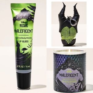 Bath & Body Works Disney Villains Sleeping Beauty Maleficent 3 Piece Set NEW